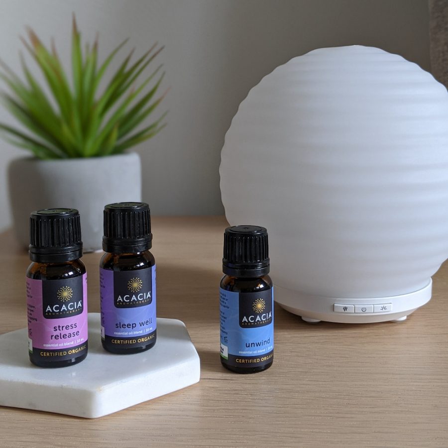Aroma Diffuser Neptune with Stress Release, Unwind and Sleep Well Essential oil Blend