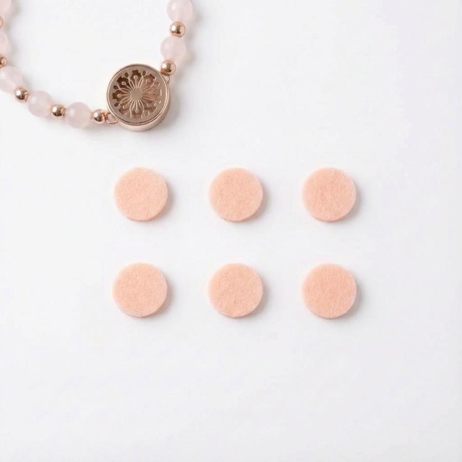 Refill Cotton Pads Peach Color for 12mm locket (Mini)