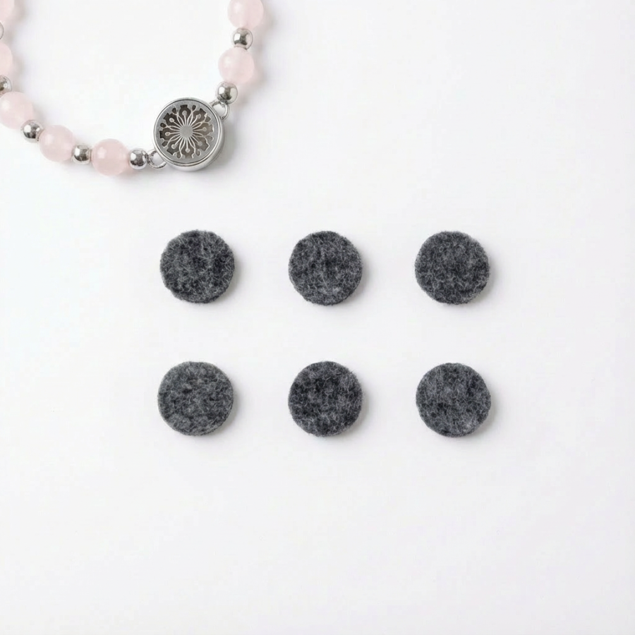 Refill Cotton Pads Grey for 12mm locket (mini)