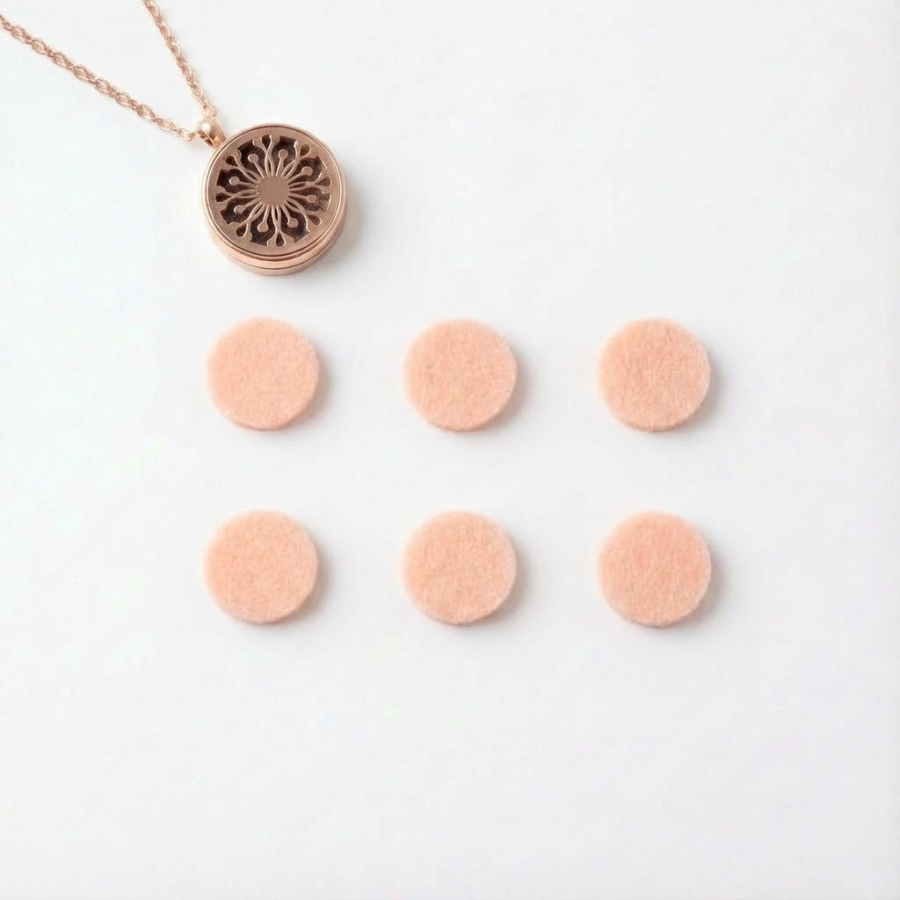 Refill Cotton Pads Peach Color for 15mm locket