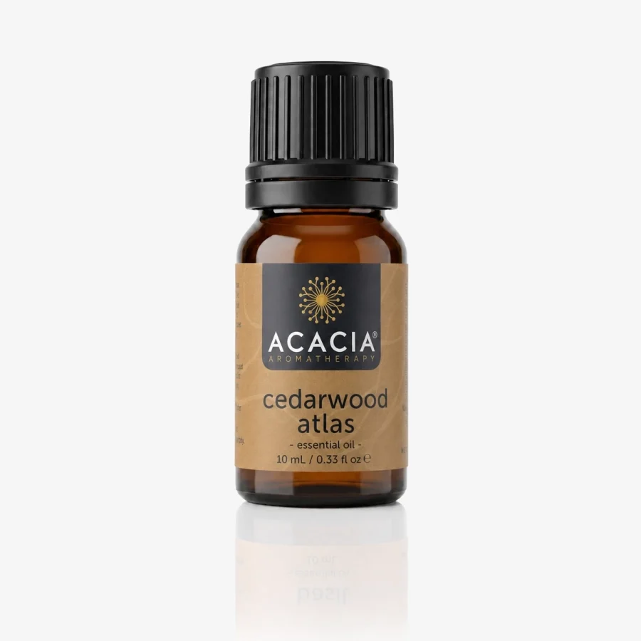 Cedarwood Atlas Pure Essential Oil 10mL – 100% pure Cedarwood Atlas essential oil by Acacia Aromatherapy Australia