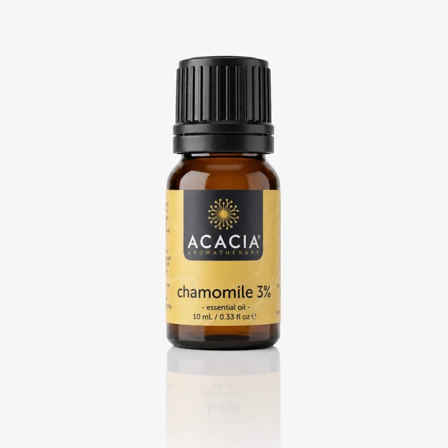 Chamomile Essential Oil 3% 10mL – 100% pure Chamomile essential oil by Acacia Aromatherapy Australia