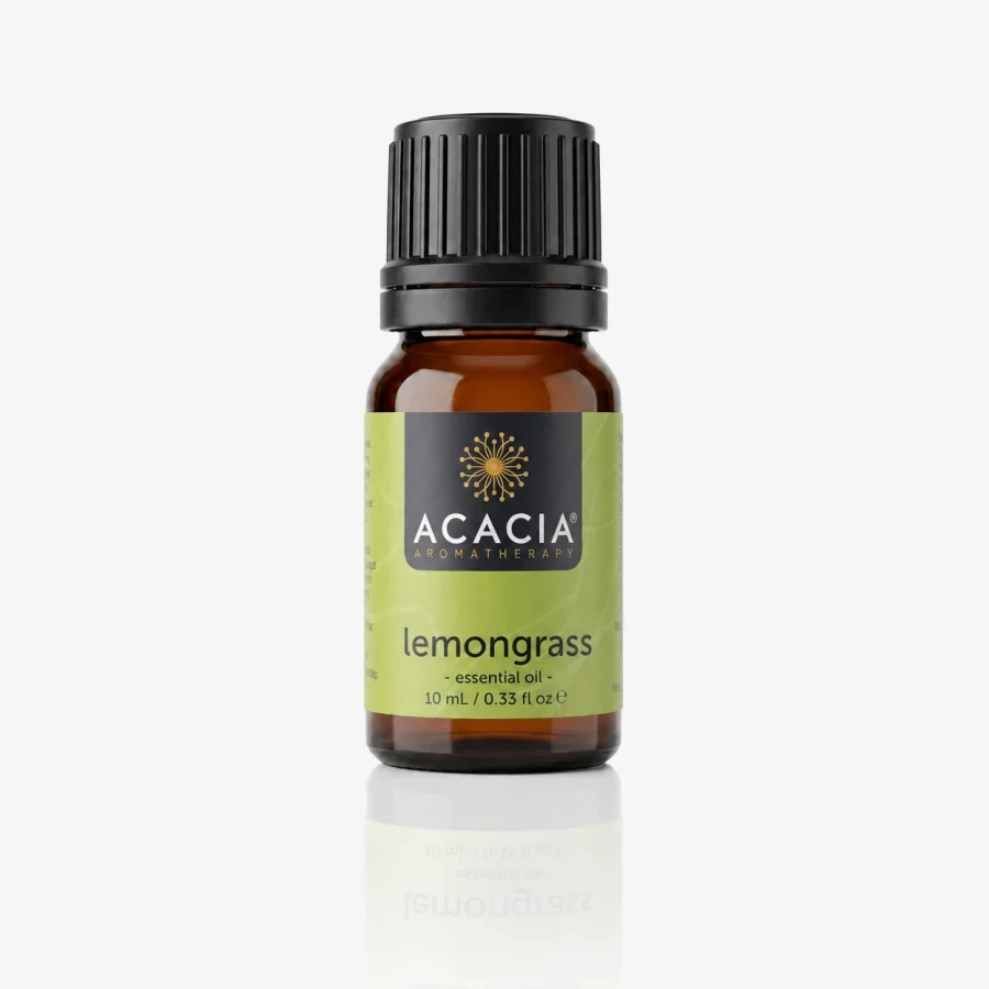 Lemongrass Pure Essential Oil 10mL – 100% pure Lemongrass essential oil by Acacia Aromatherapy Australia