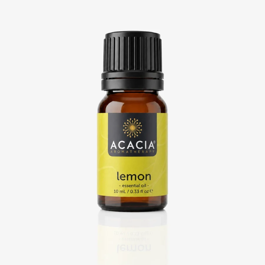 Lemon Pure Essential Oil 10mL – 100% pure Lemon essential oil by Acacia Aromatherapy Australia