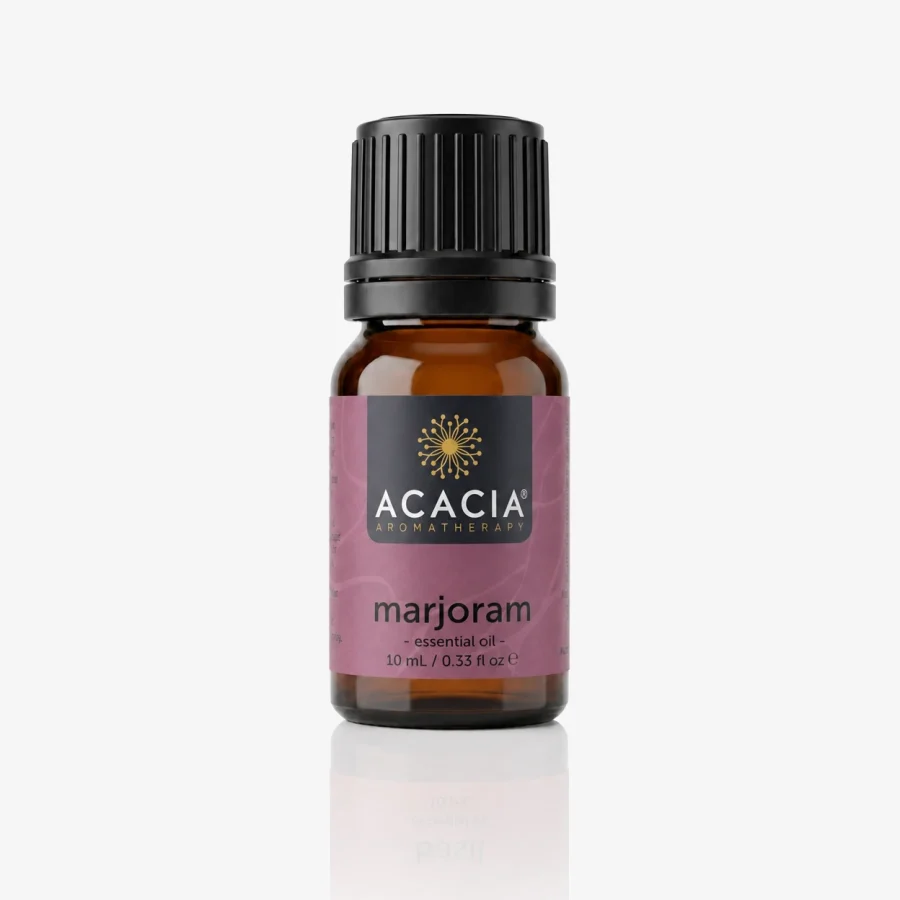 Marjoram Pure Essential Oil 10mL – 100% pure Marjoram essential oil by Acacia Aromatherapy Australia
