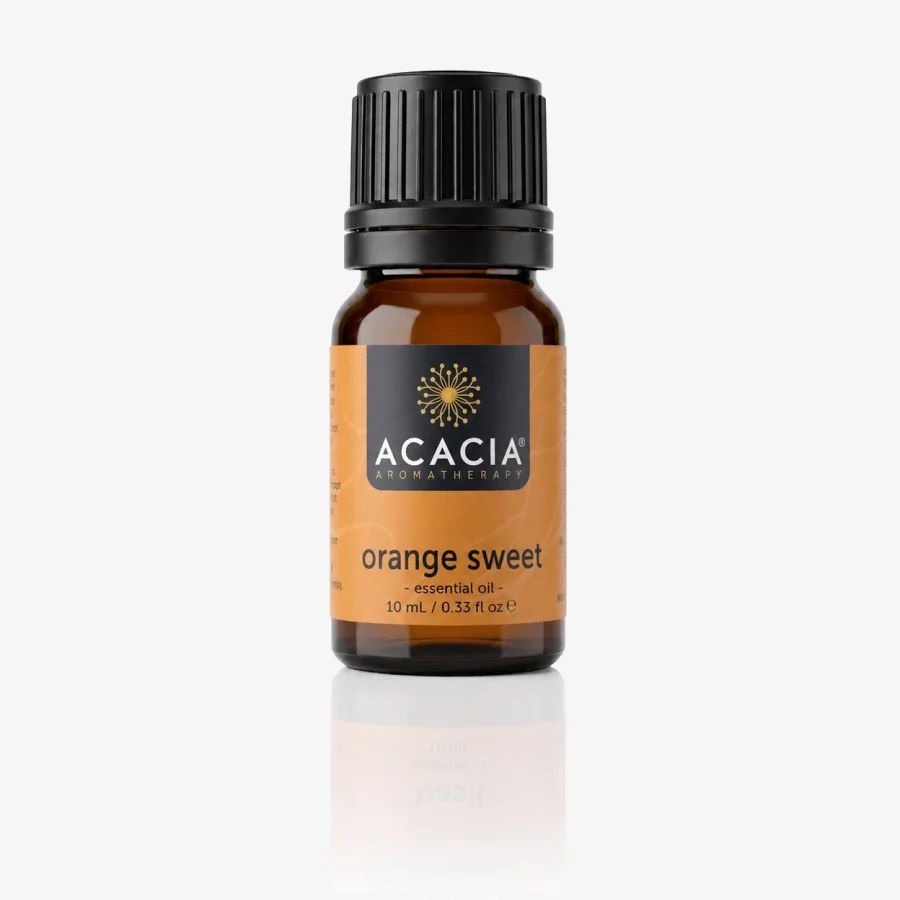 Orange Sweet Pure Essential Oil 10mL – 100% pure Orange Sweet essential oil by Acacia Aromatherapy Australia