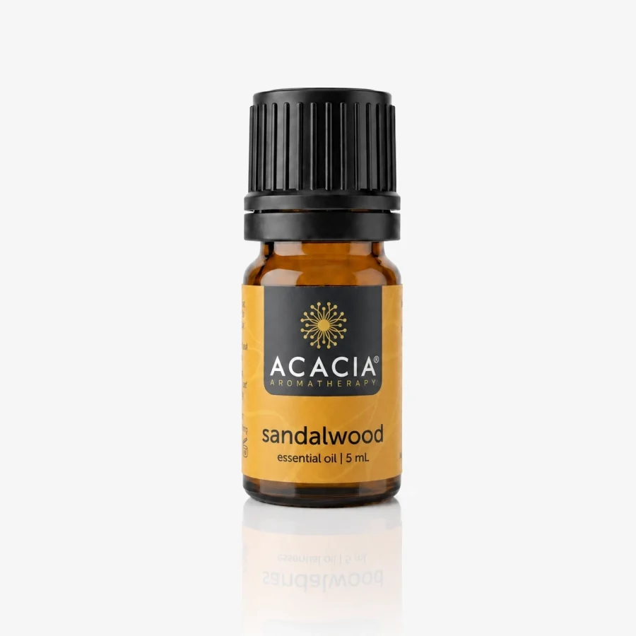 Sandalwood Pure Essential Oil 5mL – 100% pure Sandalwood essential oil by Acacia Aromatherapy Australia